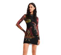 Desigual Damen Vest_rita, 2000 Black Casual Dress, Schwarz, M EU