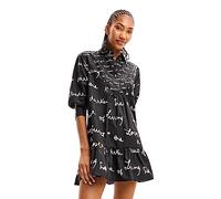 Desigual Damen Vest_Salton Dress, Schwarz, S EU