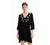 Desigual Damen Vest_Seneca Dress, Schwarz, L EU