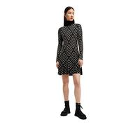 Desigual Damen Vest_sian, 2000 Black Casual Dress, Schwarz, S EU