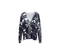 Desigual Damen Woman Flat Knit Thin Gauge Pullover Sweater, Schwarz, XL EU