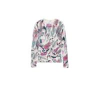 Desigual Damen Woman Flat Knit Thin Gauge Pullover Sweater, Weiß, XL EU