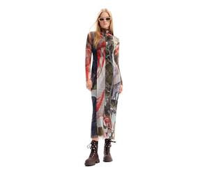 Desigual Damen Woman Knit Long Sleeve Dress, Material Finishes, S EU