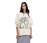 Desigual Damen Woman Knit Long Sleeve Sweater, Weiß, L EU