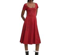 Desigual Damen Woman Knit Short Sleeve Dress, Rot, XL EU
