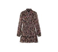 Desigual Damen Woman Woven Long Sleeve Dress, Schwarz, M EU