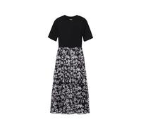 Desigual Damen Woman Woven Long Sleeve Dress, Schwarz, M EU
