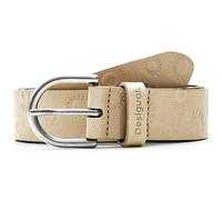 Desigual Embossed Leather Belt W90 Beige