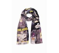 Desigual Accessories Fabric Rectangle Foulard Black 