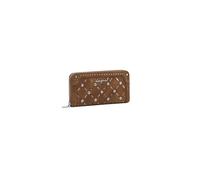 Desigual Geldbörse Yankee Fiona 20,5 cm mit gestanzten Nieten Braun