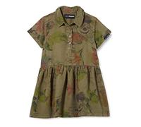 Desigual Girls Vest_Mickey CAMO Flower Lässiges Kleid, Green, 7/8