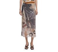 DESIGUAL GONNA LONGUETTE DONNA BEIGE