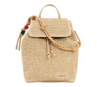 Desigual Half Logo Raffia Backpack Natural