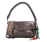 Desigual Schultertasche Umhängetasche Half Logo Trokel Shoulder Bag Brushed Silver bronze