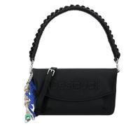 Desigual Schultertasche Umhängetasche Half Logo Trokel Shoulder Bag Black schwarz