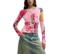 Desigual JERS_Roses Damen-Sweatshirt, rot, 38