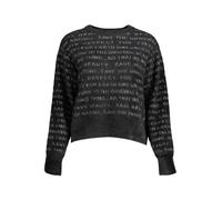 Desigual Kontrast Langarmshirt Schwarz - Größe: L