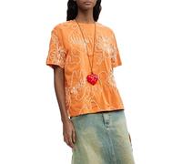 Desigual Damen Genova T-Shirt, orange, Small
