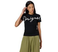Desigual T‑Shirt Florencia Damen Schwarz Large