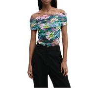 Desigual T-Shirt Damen Kurzarm Grün