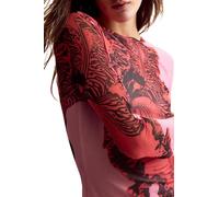 Desigual Langarm-T-Shirt aus der Kollektion Damen, Rosa, Größe XS