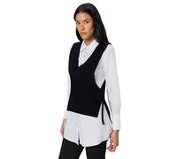Desigual Langarmhemd aus der Damen-Kollektion, Schwarz, Größe L