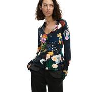 Desigual Langarmhemd aus der Damen-Kollektion, Schwarz, Größe L