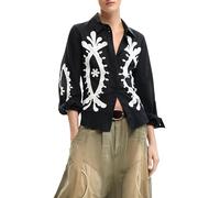 Desigual Langarmhemd aus der Damen-Kollektion, Schwarz, Größe M