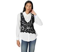 Desigual Damen Lirio T-Shirt, weiß, Large