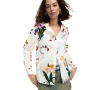 Desigual Langarmhemd aus der Damen-Kollektion, Weiß, Größe L