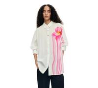 Desigual Langarmhemd aus der Damen-Kollektion, Weiß, Größe S