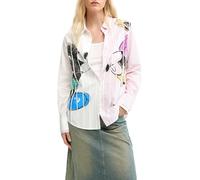 Desigual Damen Lovit Disney T-Shirt, weiß, Small