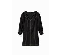 Desigual Langes Kleid für Damen Vest_Nebraska - 23wwvw35 XL Schwarz, Schwarz