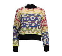 Desigual Lebhaftes Streifen Langarmshirt - Größe: L