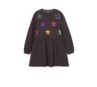 Desigual Mädchen Girl Knit Long Sleeve Dress, Schwarz, 12 Jahre EU