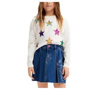 Desigual Mädchen Girl Knit Short Sleeve T-Shirt, Weiß, 12 Jahre EU