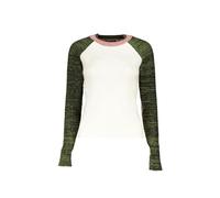Desigual RaglanSleeve Strickoberteil DE24897 Damen Weiß Pullover, Weiß, Medium
