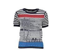 Desigual Women's TS_SUN 5010 T-Shirt, Blue, XL