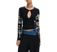 DESIGUAL MAGLIA DONNA NERO