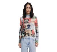 DESIGUAL MAGLIA DONNA ROSA