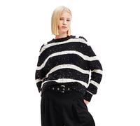 Desigual Damen Pullover_vinalopo Sweater, Schwarz, L EU