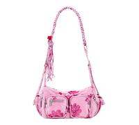 Desigual Margaritas Haban Denim Hand Bag Candy Pink