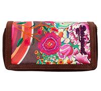 Desigual Mone Zipparound-Paradise, Damen Geldbörsen, Grün (Vert (4051 Verde Johan)), onesize