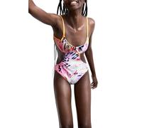 Desigual Nasau Einteiliger Badeanzug für Damen, Zitronenbaum, Größe XS