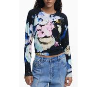 Desigual Nero Viskose Damenjersey M