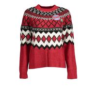 Desigual Women's JERS_Buddy 3014 Scarlet Pullover Sweater, Red, XL
