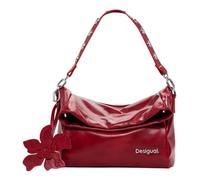 Desigual Herbst/Winter Handtasche Rot mit Reißverschluss - Vielseitige Schultertasche mit Innen- und Außentaschen, 29x25x12 - Größe: UNICA
