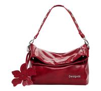Desigual Herbst/Winter Handtasche Rot mit Reißverschluss - Vielseitige Schultertasche mit Innen- und Außentaschen, 29x25x12 - Größe: UNICA