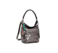 Desigual Arica Half Logo Backpack Big Dark Silver