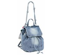 Desigual Rucksack Freizeitrucksack Half Logo Denim Mini Backpack Denim Raw blaugrau